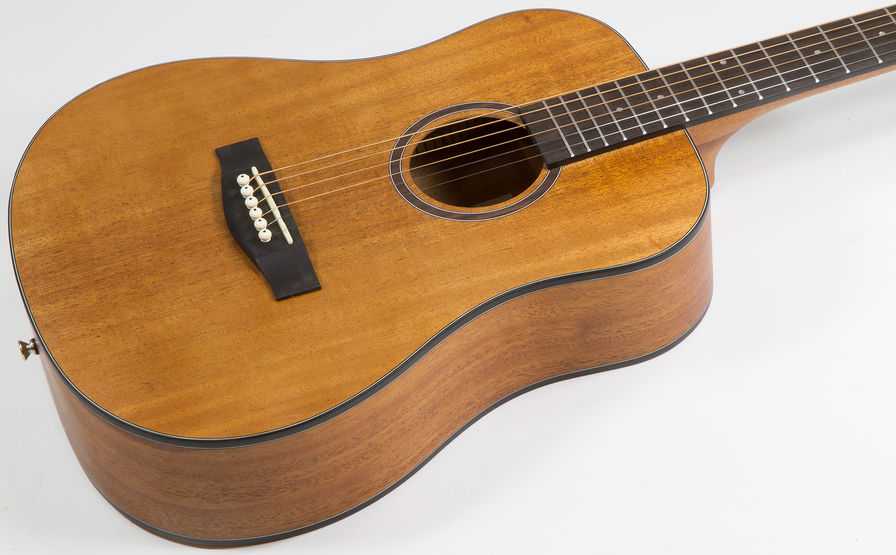 Eastone Bg100-nat Mini Dreadnought Tout Acajou - Natural Satin - Guitarra acústica de viaje - Variation 1