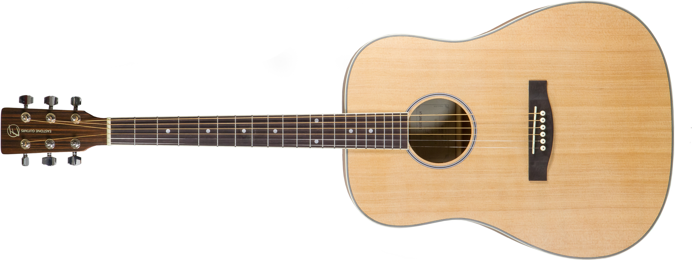 Eastone Dr100-nat Lh Gaucher Dreadnought Epicea Okoume - Natural Satin - Guitarra acústica & electro - Main picture