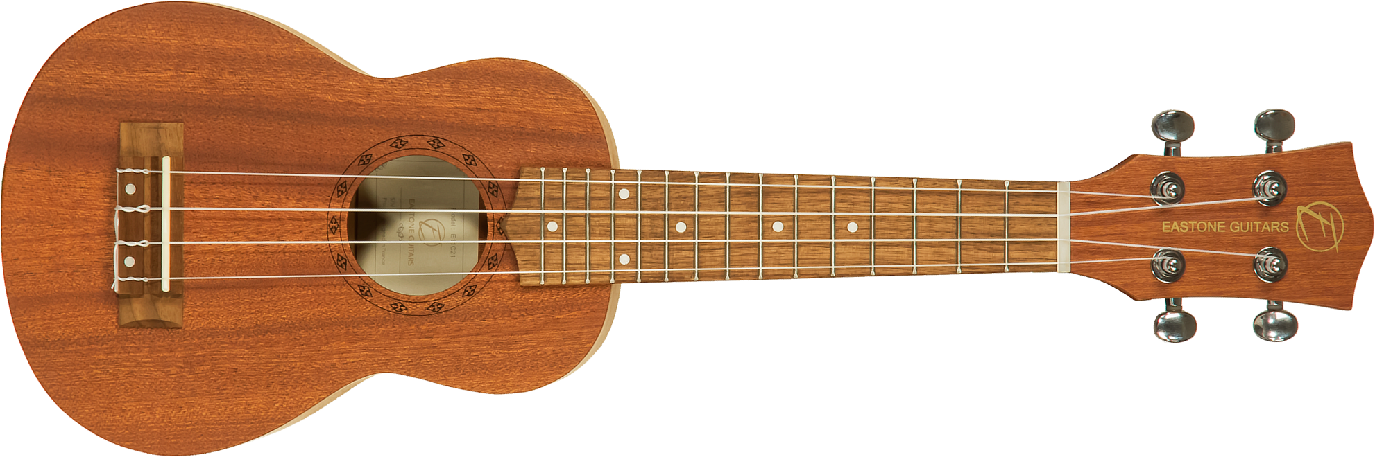 Eastone E11c21 Soprano Tout Sapele Son - Natural Matte - Ukulele - Main picture