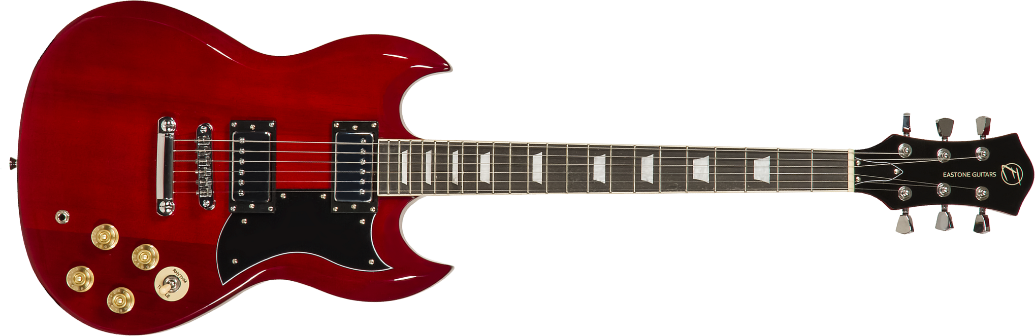 Eastone Sdc70 Hh Ht Pur - Red - Guitarra eléctrica de doble corte - Main picture