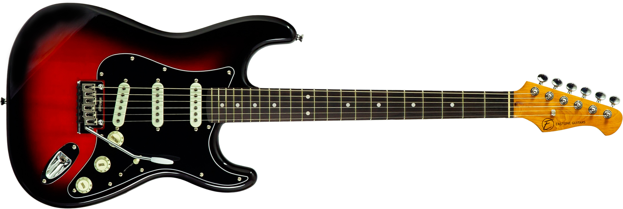 Eastone St100r-s3t-rw 3s Trem Rw - 3-tone Burst - Guitarra eléctrica con forma de str. - Main picture