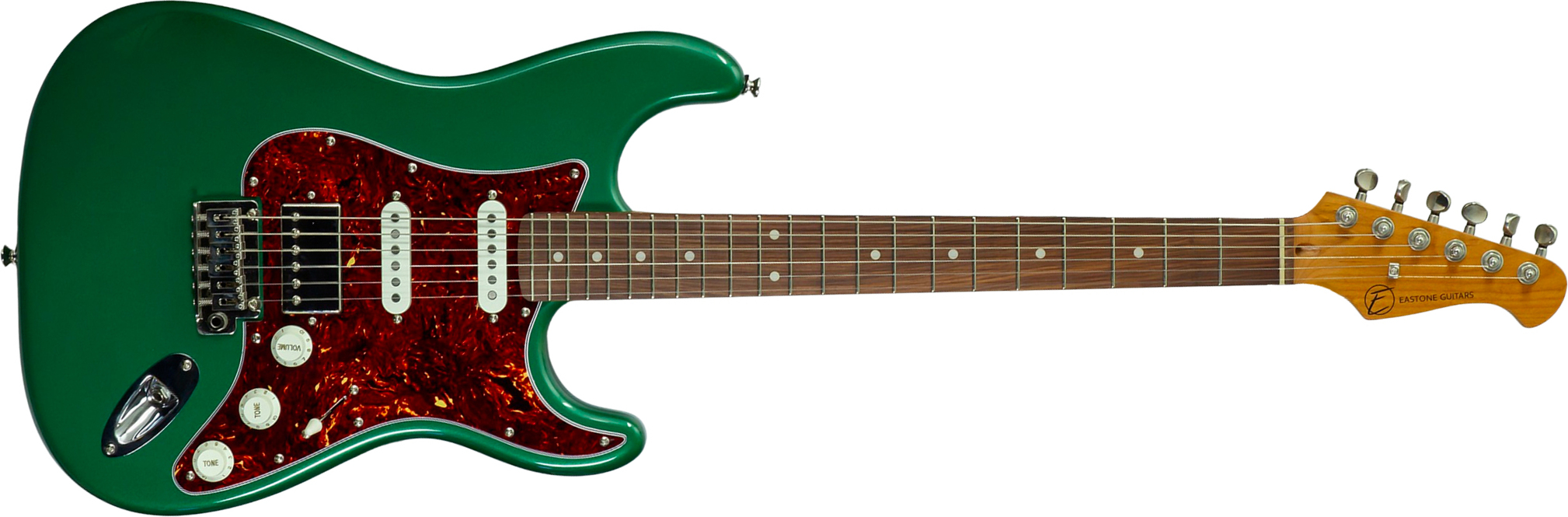 Eastone St550r-dmg Hss Trem Rw - Dark Metal Green - Guitarra eléctrica con forma de str. - Main picture