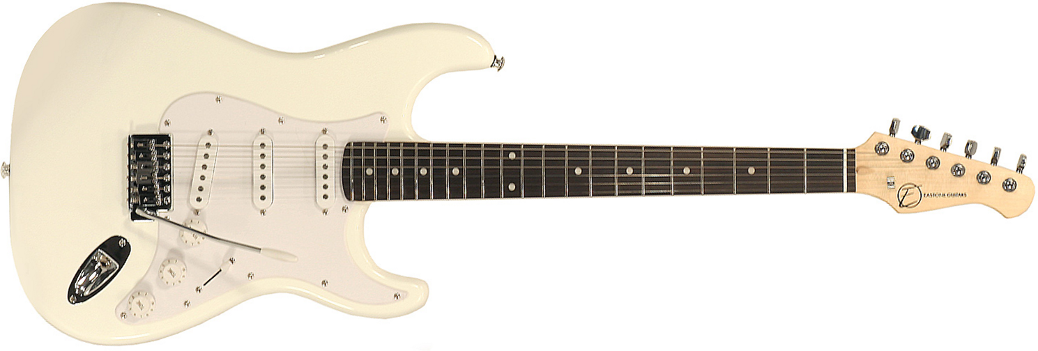 Eastone Str70-wht 3s Pur - Ivory - Guitarra eléctrica con forma de str. - Main picture