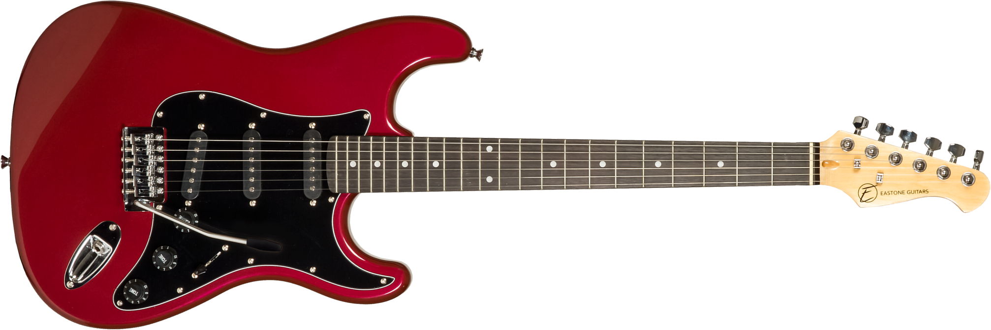 Eastone Str70t 3s Trem Pur - Dark Red - Guitarra eléctrica con forma de str. - Main picture