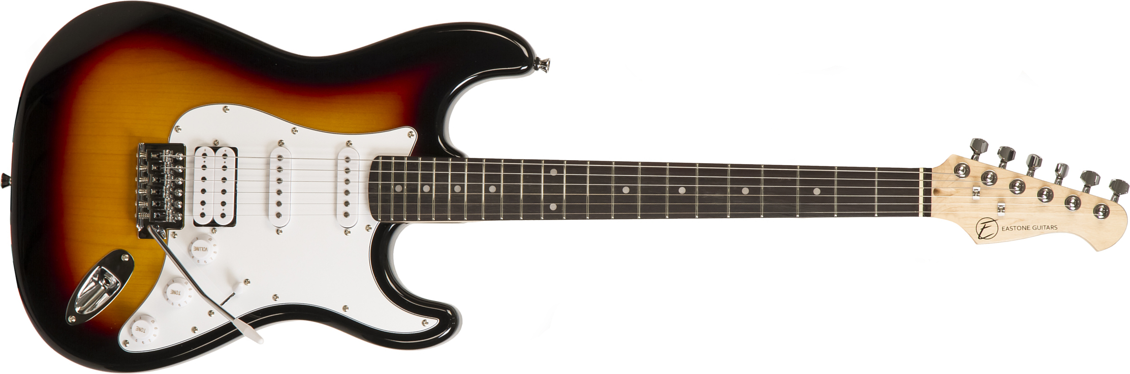 Eastone Str80t 3ts Hss Trem Pur - Sunburst - Guitarra eléctrica con forma de str. - Main picture