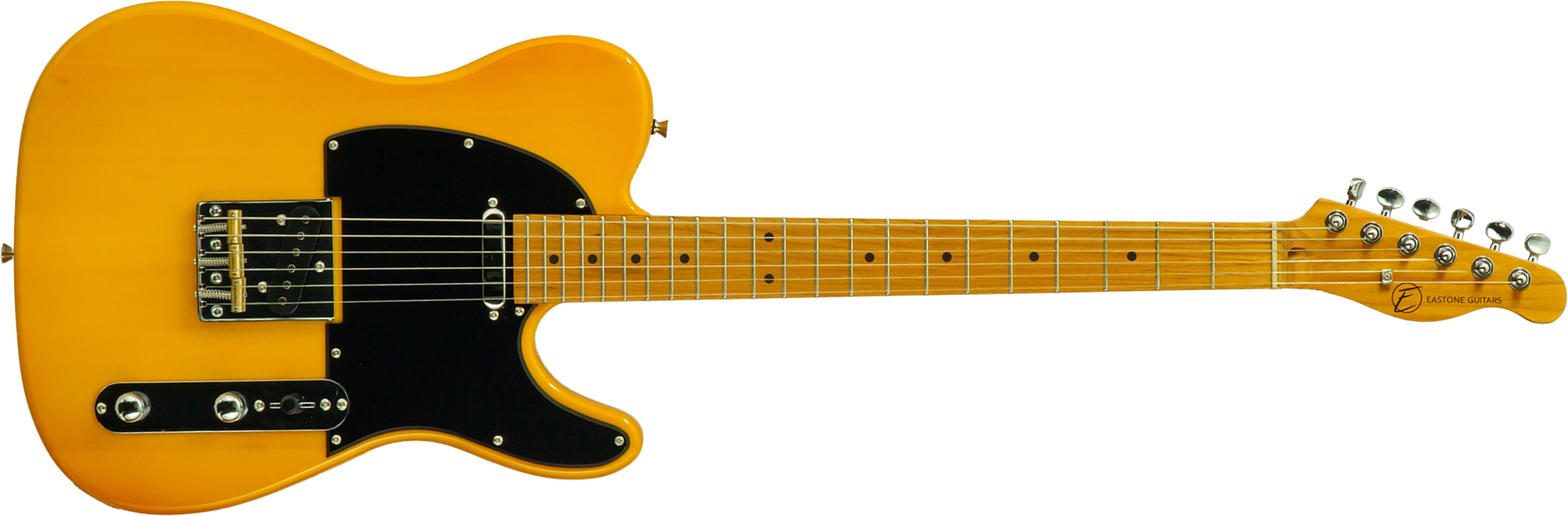 Eastone Tl100r-bts-mn 2s Ht Mn - Butterscotch - Guitarra eléctrica con forma de tel - Main picture