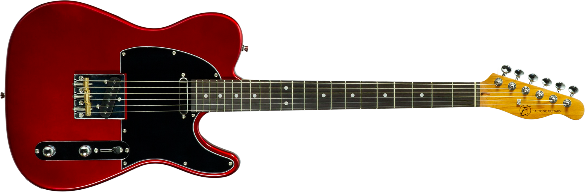 Eastone Tl100r-mr-rw 2s Ht Mn - Metal Red - Guitarra eléctrica con forma de tel - Main picture