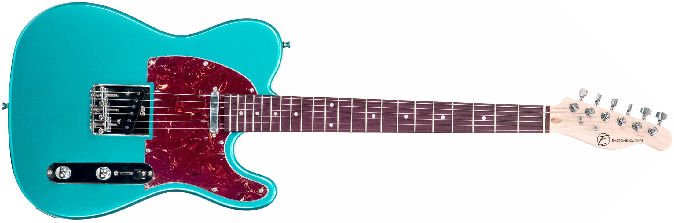 Eastone Tl70 Ss Ht Pur - Metallic Light Blue - Guitarra eléctrica con forma de tel - Main picture