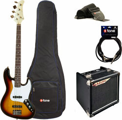 Pack bajo eléctrico Eastone JAB +Ashdown Studio Tour Bus +Accessoires - 3 tone sunburst