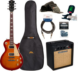 Packs guitarra eléctrica Eastone LP100 +Blackstar Debut 10E +Accessories - Cherry sunburst