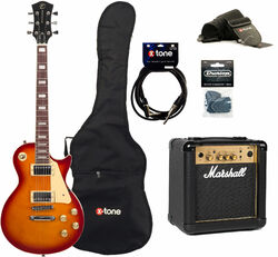 Packs guitarra eléctrica Eastone LP100 CS +Marshall MG10 10W  +CABLE +MEDIATORS +HOUSSE + MG10G GOLD Combo 10 W - Cherry sunburst