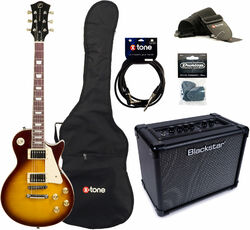 Packs guitarra eléctrica Eastone LP200 HB + Blackstar ID Core V3 Stereo 10 +Accessories - Honeyburst