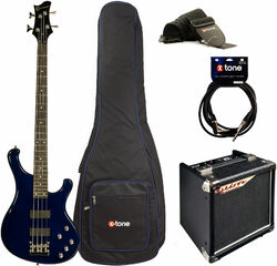 Pack bajo eléctrico Eastone RB +Ashdown Studio Tour Bus +Accessoires - Blue