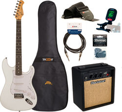 Packs guitarra eléctrica Eastone STR70 +Blackstar Debut 10E +Accessories - olympic white