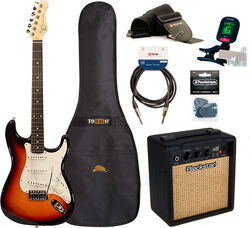 Packs guitarra eléctrica Eastone STR70 +Blackstar Debut 10E +Accessories - 3 tone sunburst