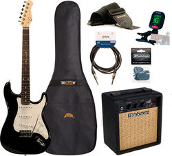 Packs guitarra eléctrica Eastone STR70 +Blackstar Debut 10E +Accessories - Black