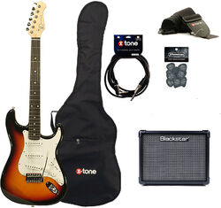 Packs guitarra eléctrica Eastone STR70 +Blackstar ID Core V3 10W +Accessories - 3-color sunburst