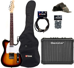 Packs guitarra eléctrica Eastone TL70 +Blackstar Id Core 10  V3 +Accessories - 3-color sunburst