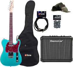 Packs guitarra eléctrica Eastone TL70 +Blackstar Id Core Stereo 10 V3 +Accessories - Metallic light blue