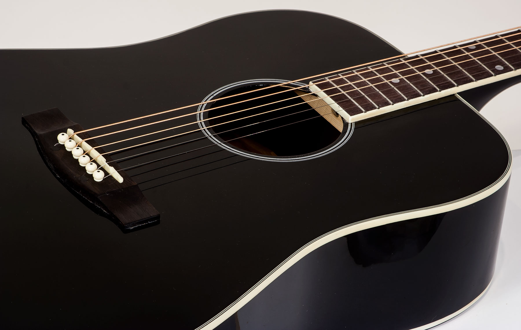 Eastone Dr100-blk Dreadnought Epicea Okuman - Black - Guitarra acústica & electro - Variation 2