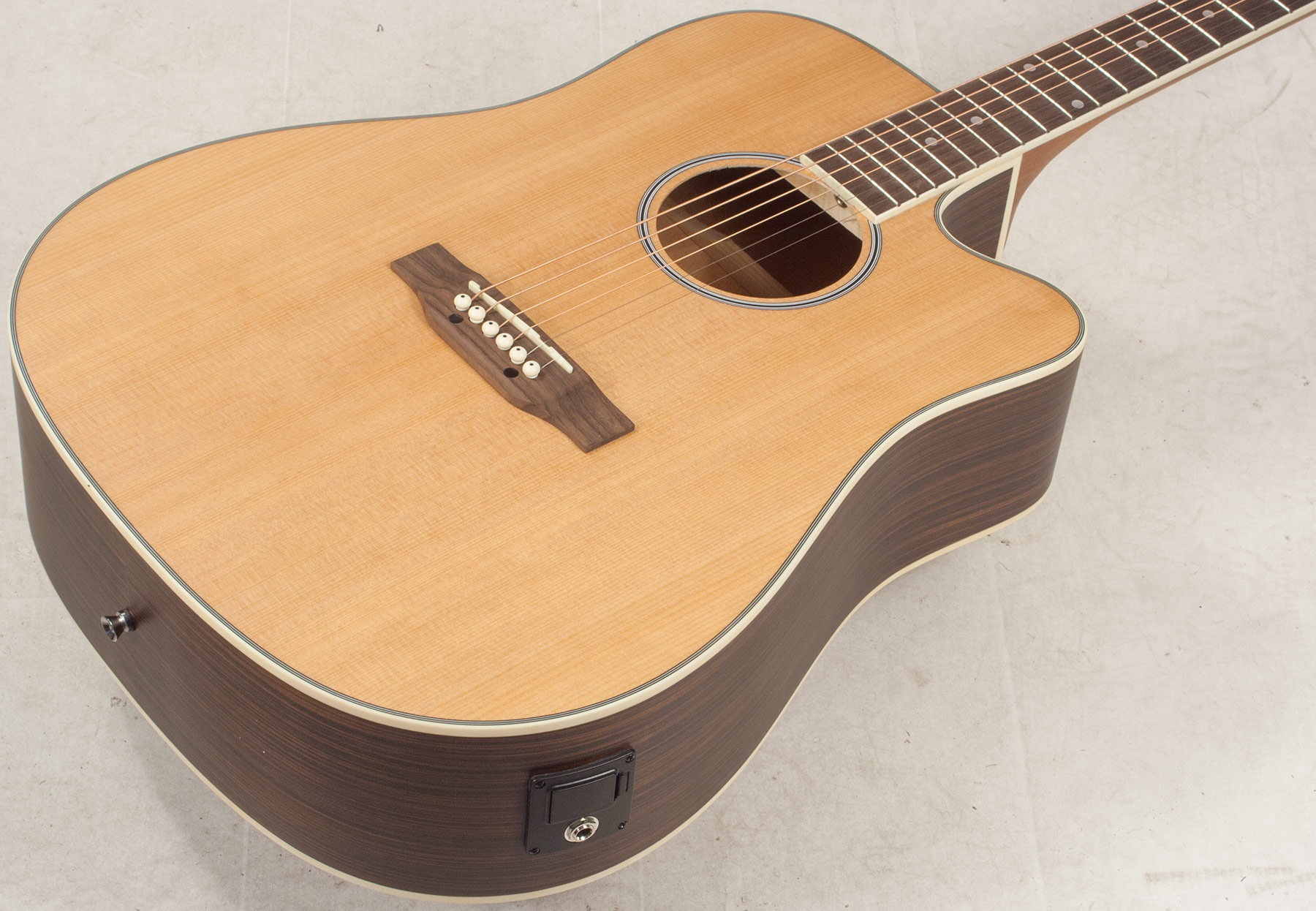 Eastone Dr160ce-nat Dreadnought Cw Epicea Wenge - Natural - Guitarra electro acustica - Variation 2