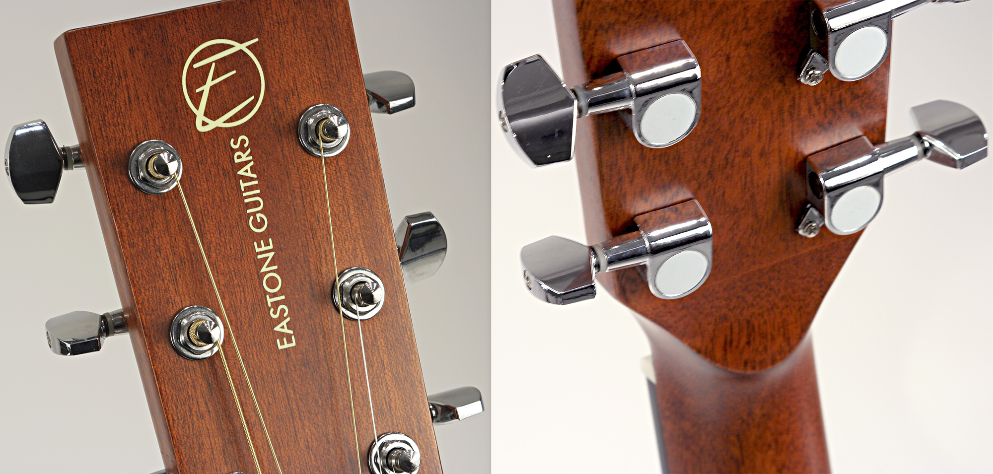 Eastone Dr200-nat +housse X-tone 2003 +accordeur +capo +stand - Natural - Pack guitarra acústica - Variation 5