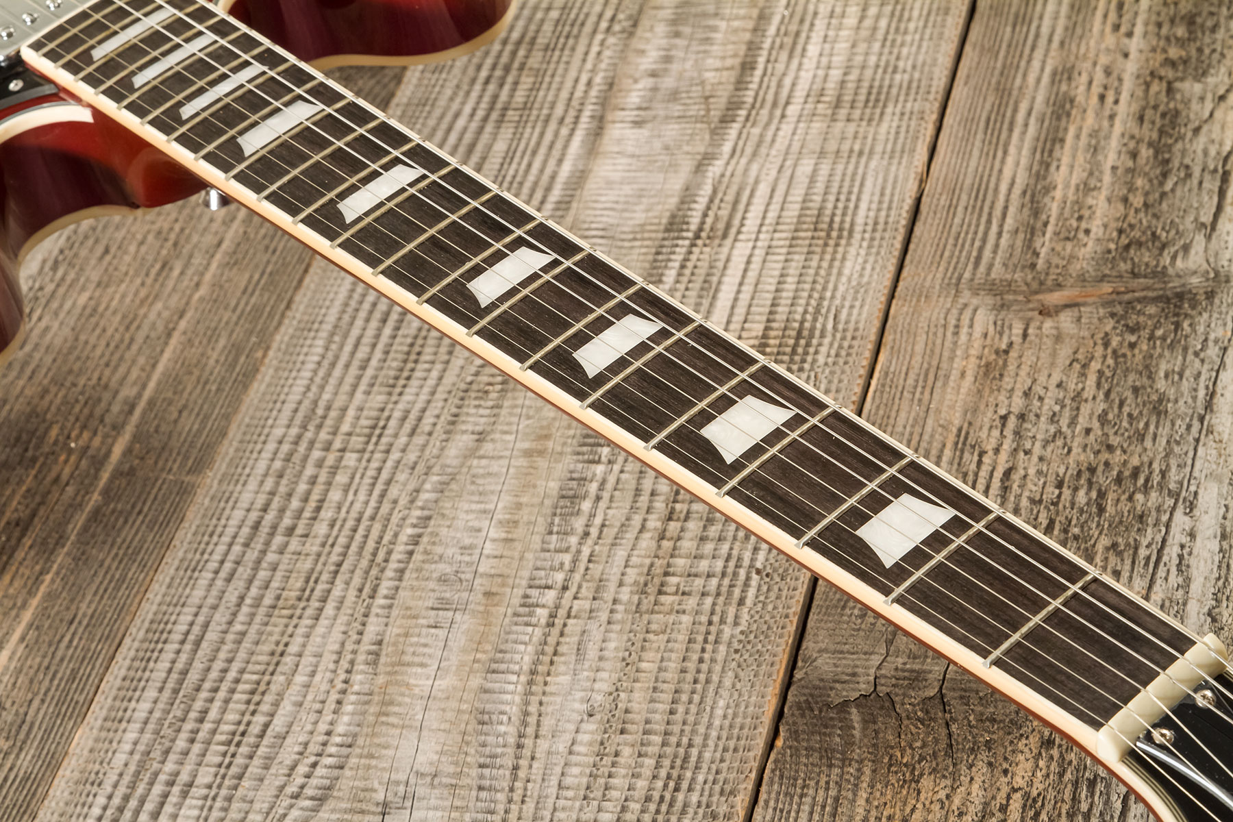 Eastone Gj70-win - Wine - Guitarra eléctrica semi caja - Variation 5