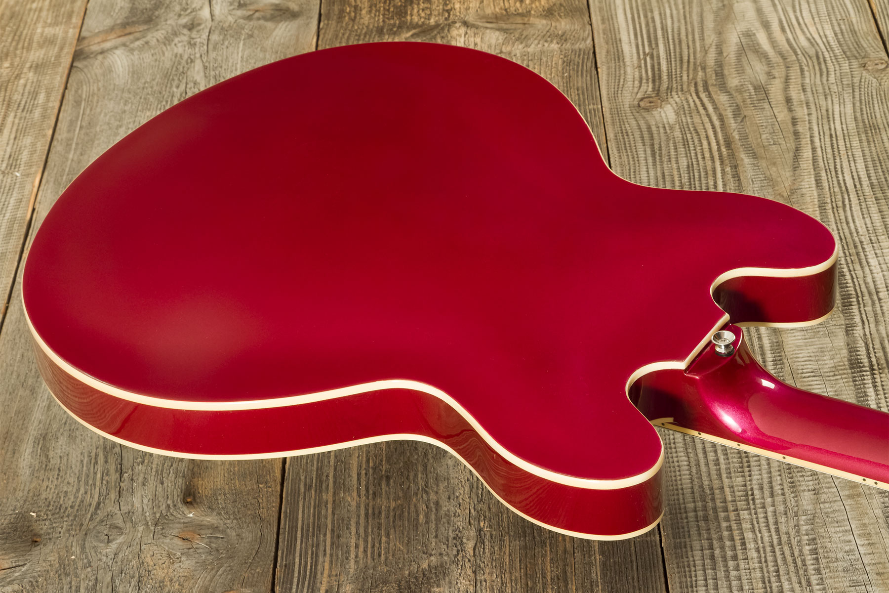 Eastone Gj70-win - Wine - Guitarra eléctrica semi caja - Variation 6