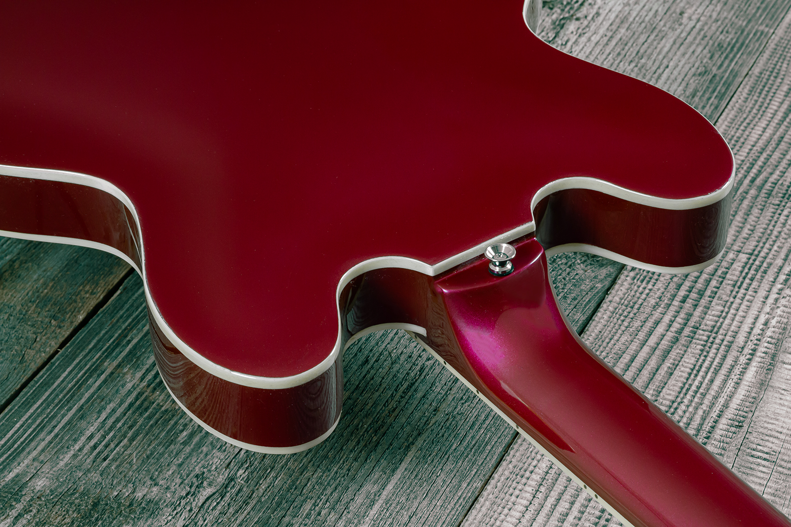 Eastone Gj70-win - Wine - Guitarra eléctrica semi caja - Variation 17