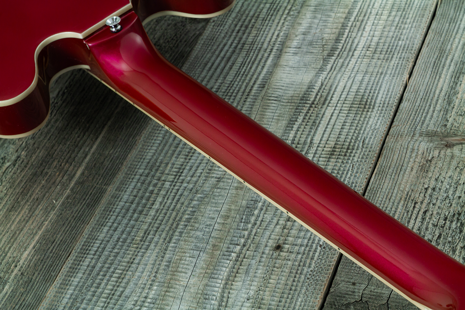 Eastone Gj70-win - Wine - Guitarra eléctrica semi caja - Variation 18