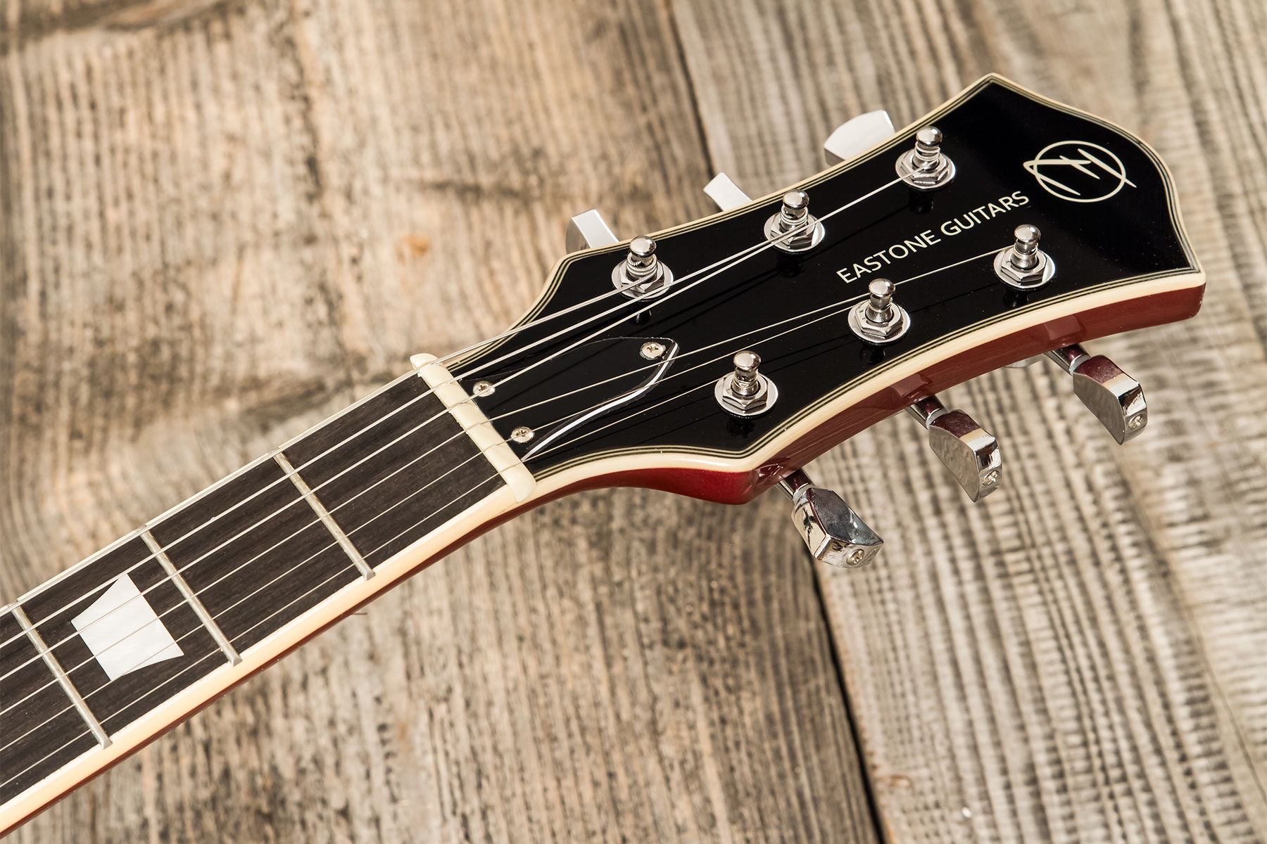 Eastone Gj70-win - Wine - Guitarra eléctrica semi caja - Variation 7