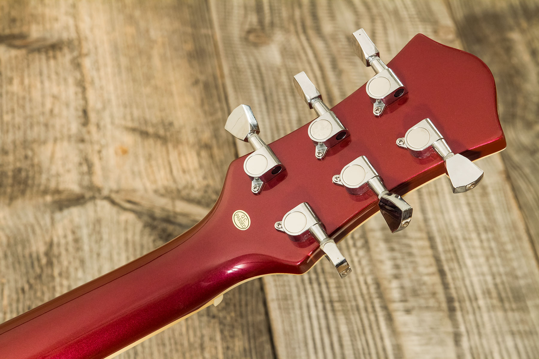 Eastone Gj70-win - Wine - Guitarra eléctrica semi caja - Variation 8