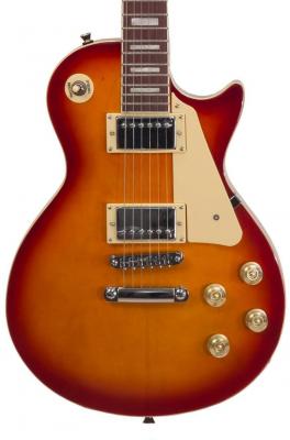 Guitarra eléctrica de cuerpo sólido Eastone LP100 - Cherry sunburst
