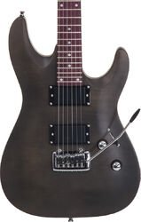 Guitarra eléctrica con forma de str. Eastone METDC - Black satin