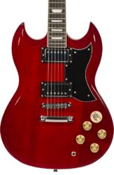 Guitarra eléctrica de cuerpo sólido Eastone SDC70 - Red