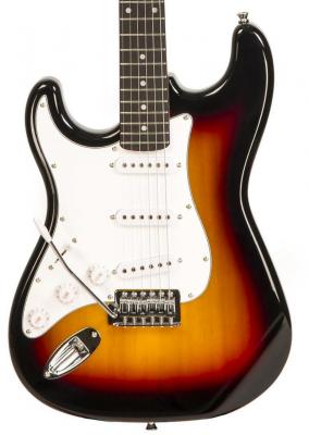 Guitarra eléctrica de cuerpo sólido Eastone STR70T 3TS Zurdo (PUR) - Sunburst