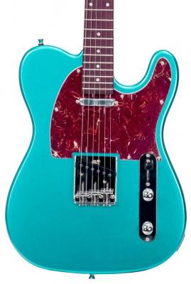Guitarra eléctrica de cuerpo sólido Eastone TL70 (PUR) - Metallic light blue