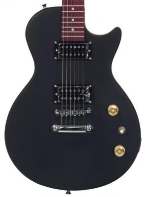 Guitarra eléctrica de cuerpo sólido Eastone LPL70 - Black satin