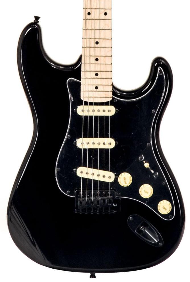Guitarra eléctrica de cuerpo sólido Eastone STR70 GIL (MN) - Black
