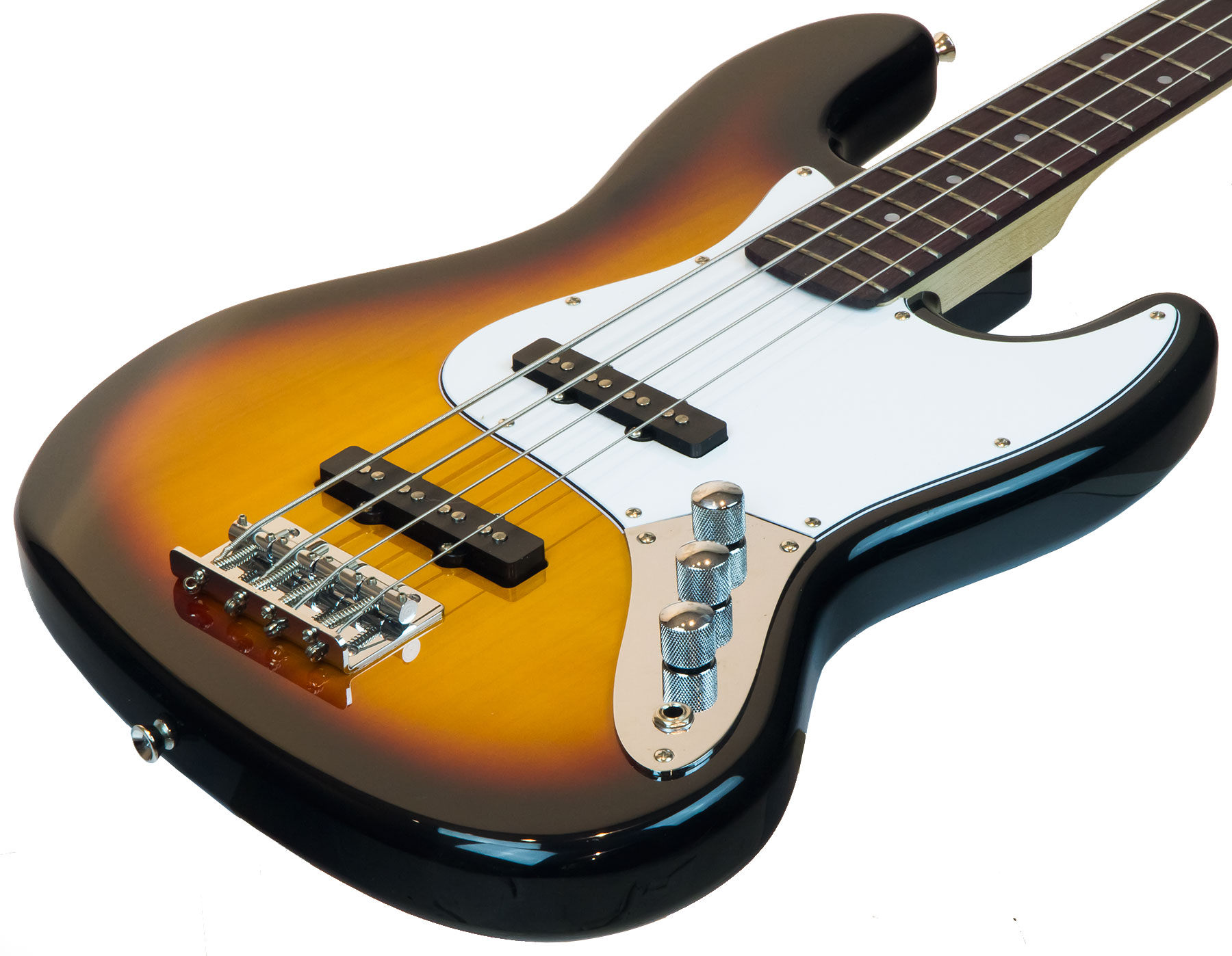 Eastone Jab Pur - 3 Tone Sunburst - Bajo eléctrico de cuerpo sólido - Variation 1