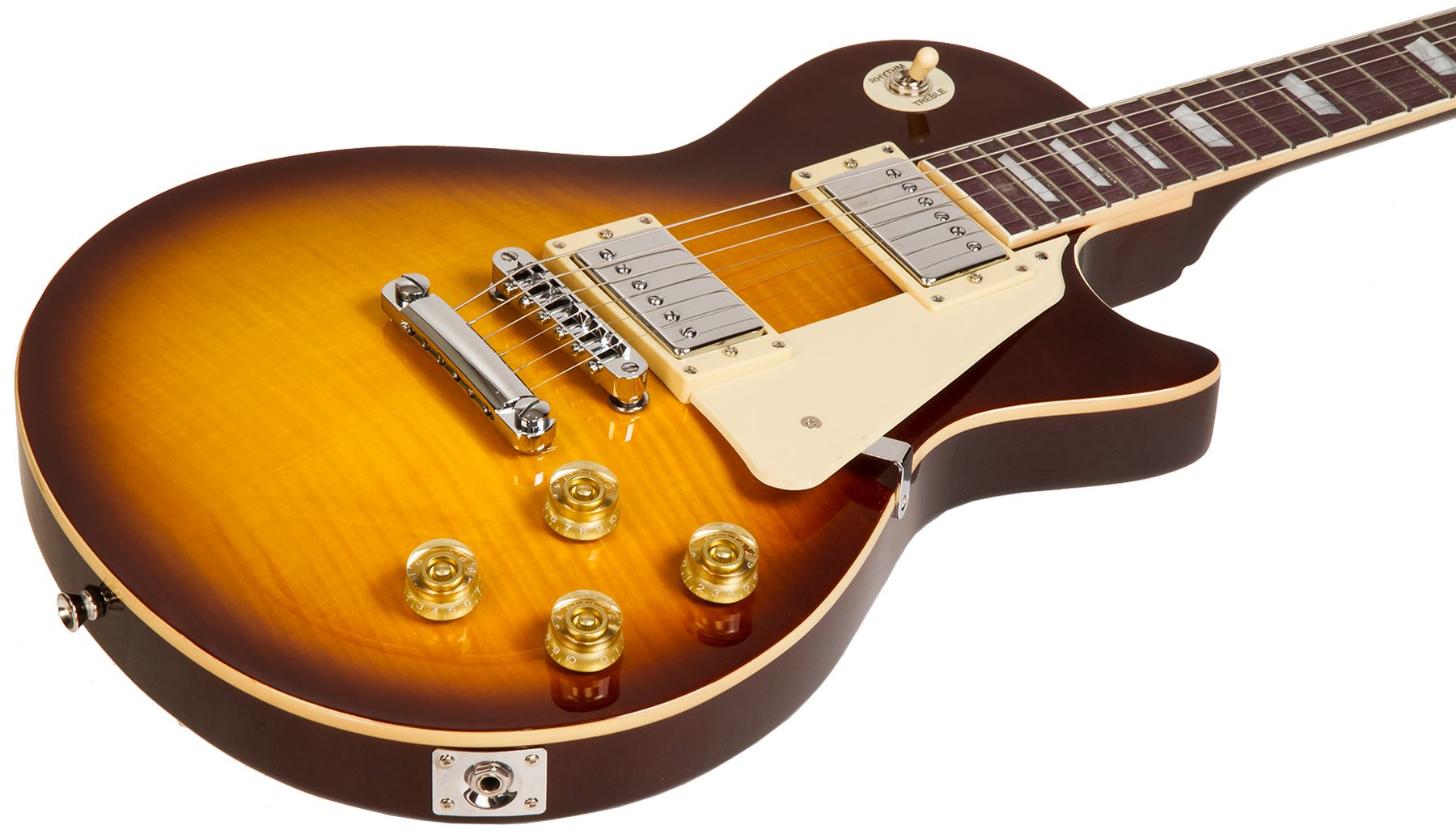 Eastone Lp200 +blackstar Id Core V3 10w +cable +mediators +housse - Honeyburst - Packs guitarra eléctrica - Variation 2