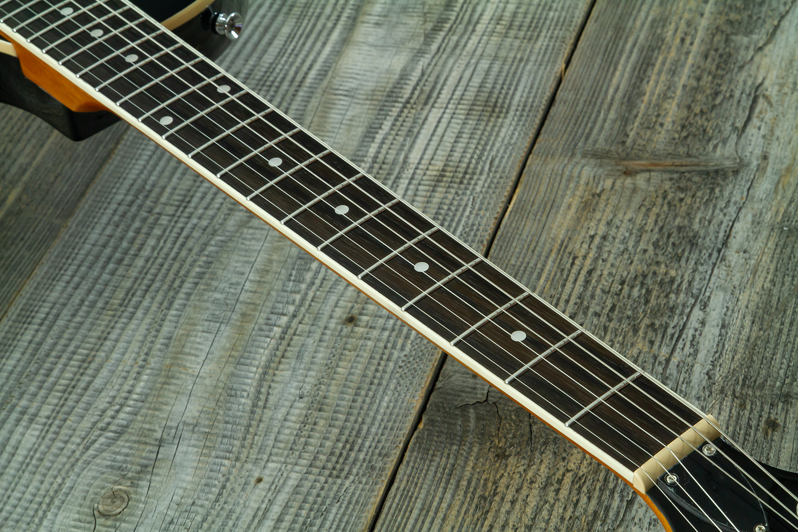 Eastone Lp70-blk 2h Ht Rw - Black - Guitarra eléctrica de corte único. - Variation 5