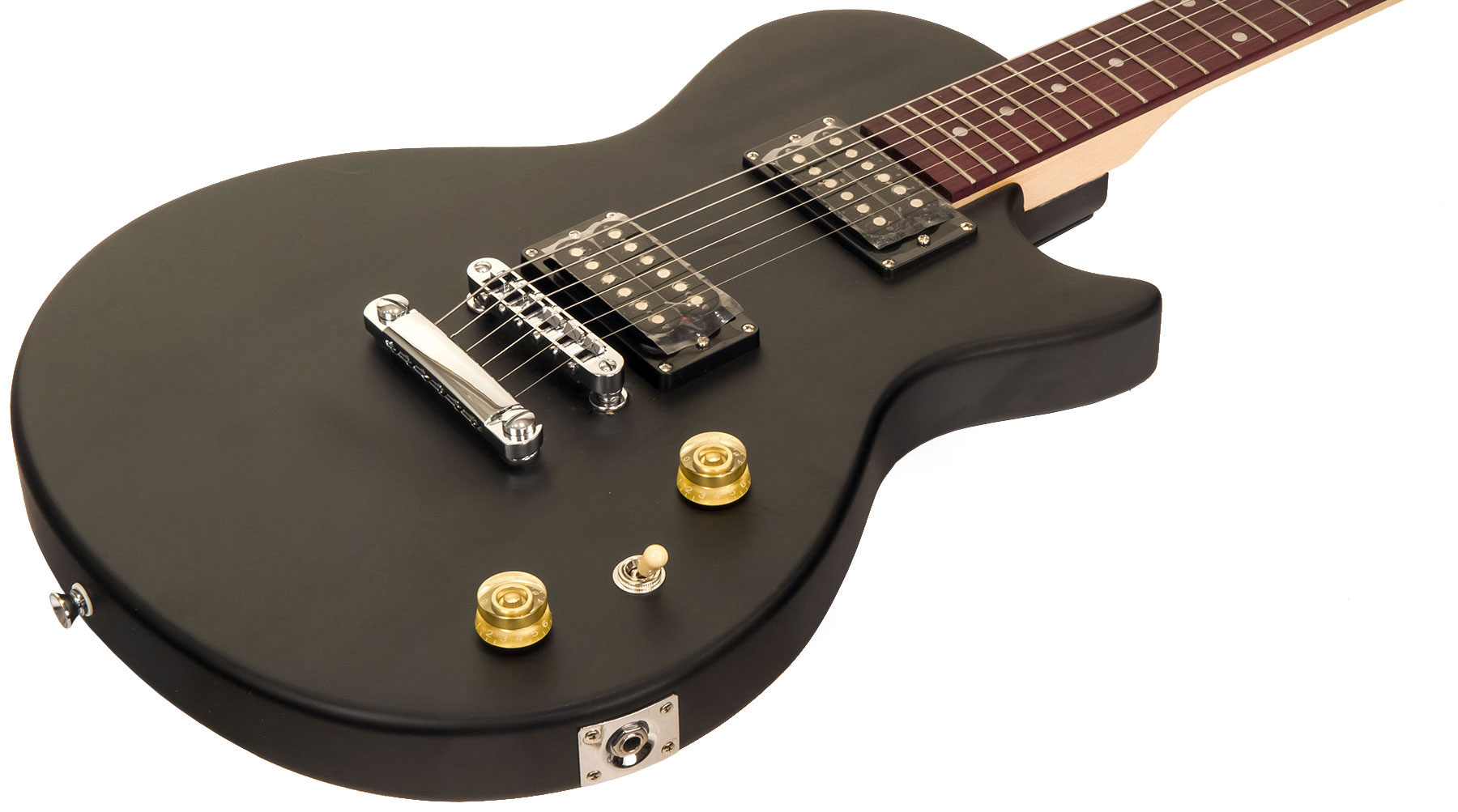Eastone Lpl70 +fender Frontman 20g +cable +clip-on Tuner +mediators +housse +courroie - Black Satin - Packs guitarra eléctrica - Variation 1