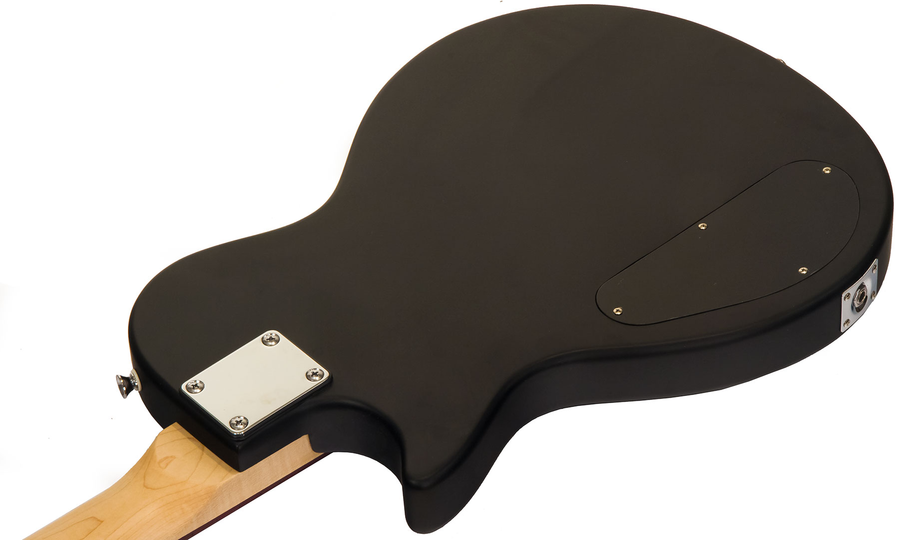 Eastone Lpl70 Hh Ht Pur - Black Satin - Guitarra eléctrica de corte único. - Variation 3