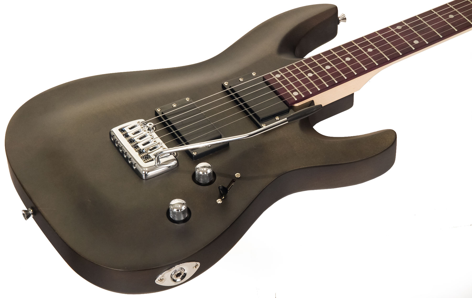 Eastone Metdc Hh Trem Pur - Black Satin - Guitarra eléctrica con forma de str. - Variation 1