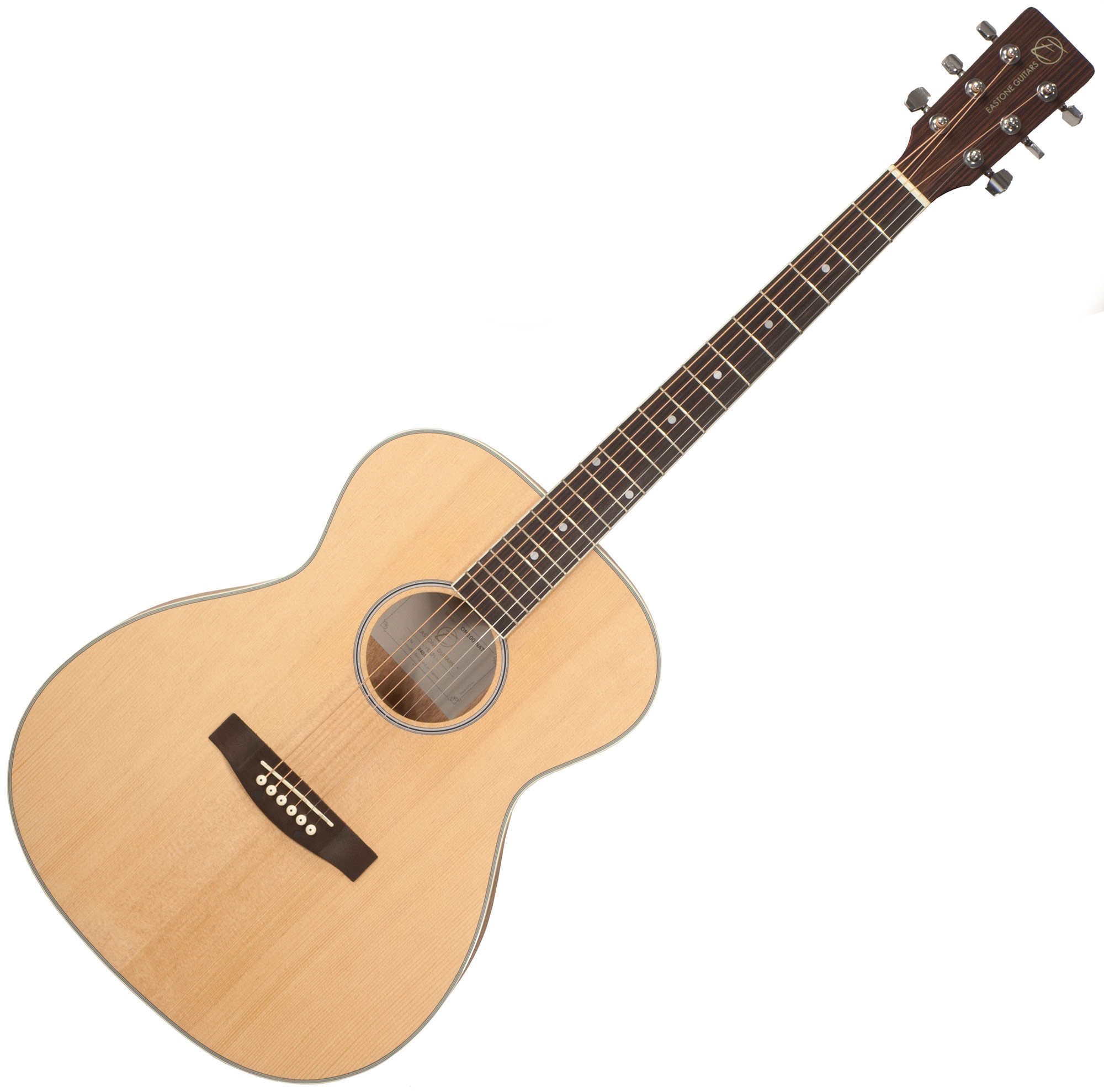 Eastone Om100-nat +housse +capo +stand - Natural Satin - Pack guitarra acústica - Variation 1