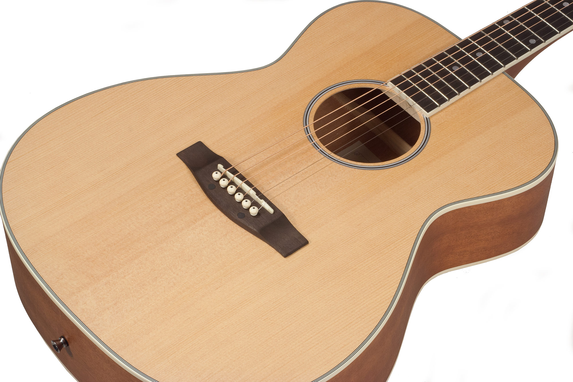 Eastone Om100-nat +housse +capo +stand - Natural Satin - Pack guitarra acústica - Variation 2