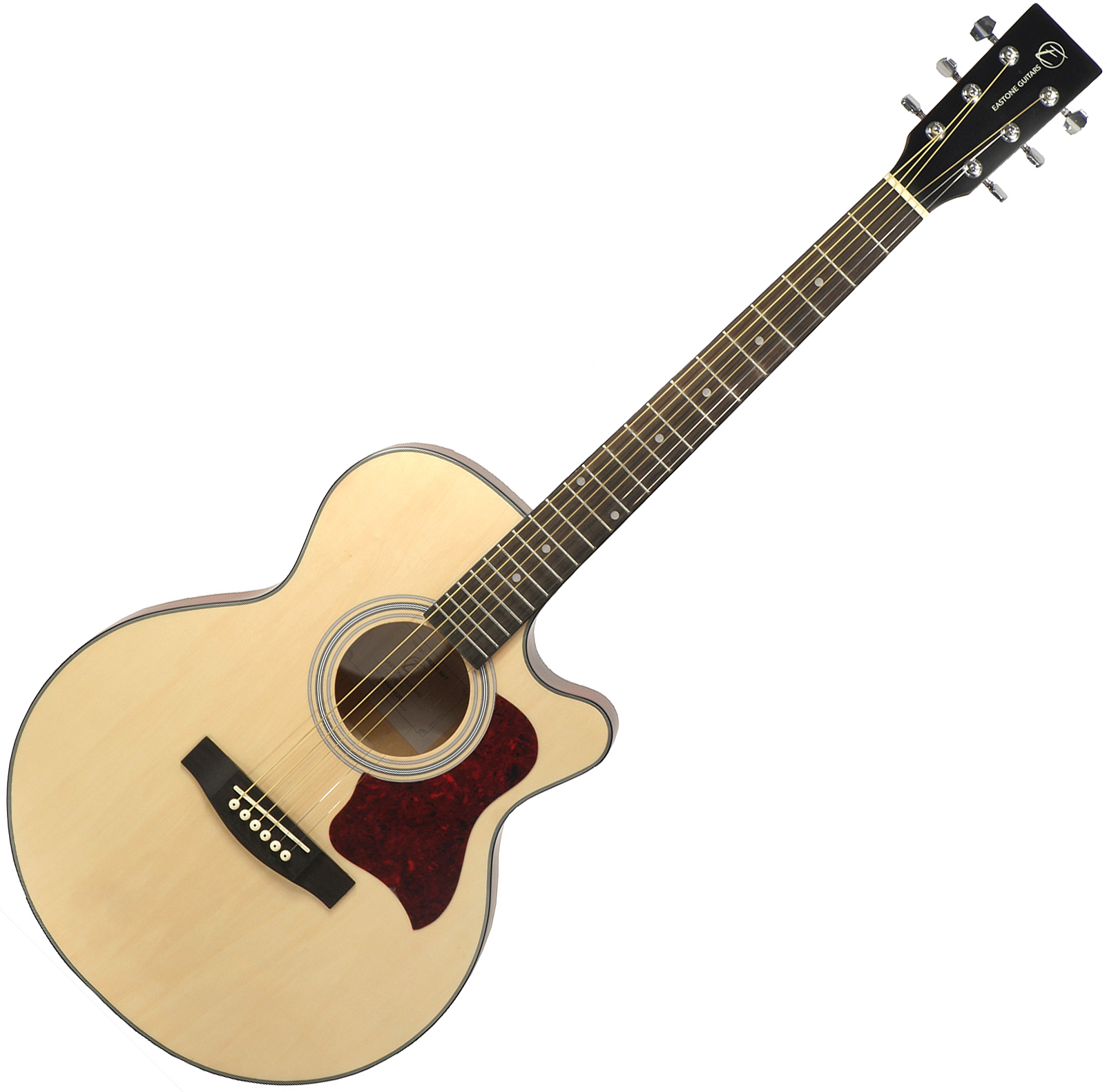 Eastone Sb20c-nat +housse X-tone 2002 +accordeur +capo +stand - Natural Matte - Pack guitarra acústica - Variation 1