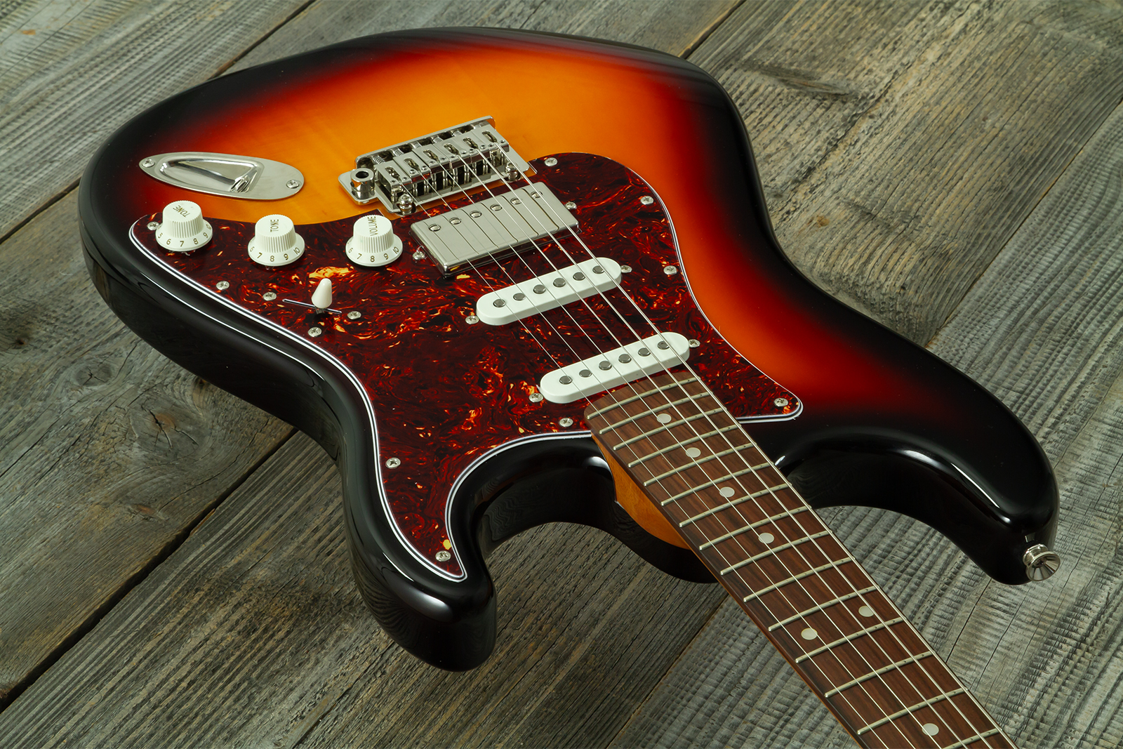 Eastone St550r-fs2t-rw Hss Trem Rw - 2-tone Burst - Guitarra eléctrica con forma de str. - Variation 2