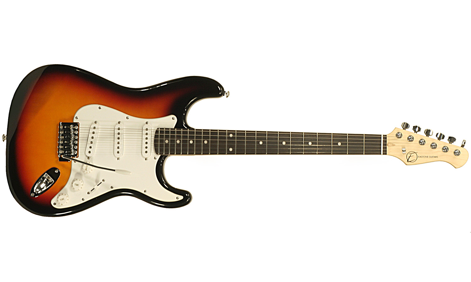 Eastone Str70-3ts 3s Pur - 3-tone Sunburst - Guitarra eléctrica con forma de str. - Variation 1